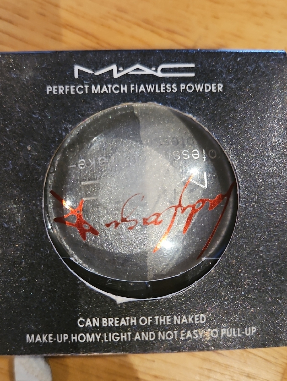 MAC Cosmetics Perfect Match Flawless Powder - Black and Silver Compact